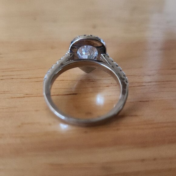 Womens Size 5 Moissanite 1 Karat Wedding Set - Picture 3 of 7